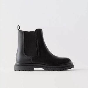 Zara Leather Chelsea Boots